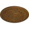 Ekena Millwork Rose Ceiling Medallion (Fits Canopies up to 13 1/2"), Hand-Painted Smokey Topaz, 33 7/8"OD x 2 3/8"P CM33ROSTF - alternate 3